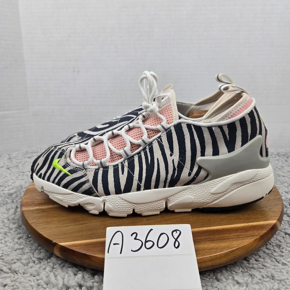 Nike Womens 11.5 Olivia Kim Air Footscape No Cover Zebra Print Casual Sneaker